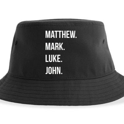 Matthew Mark Luke John Jesus Disciples Christian Sustainable Bucket Hat