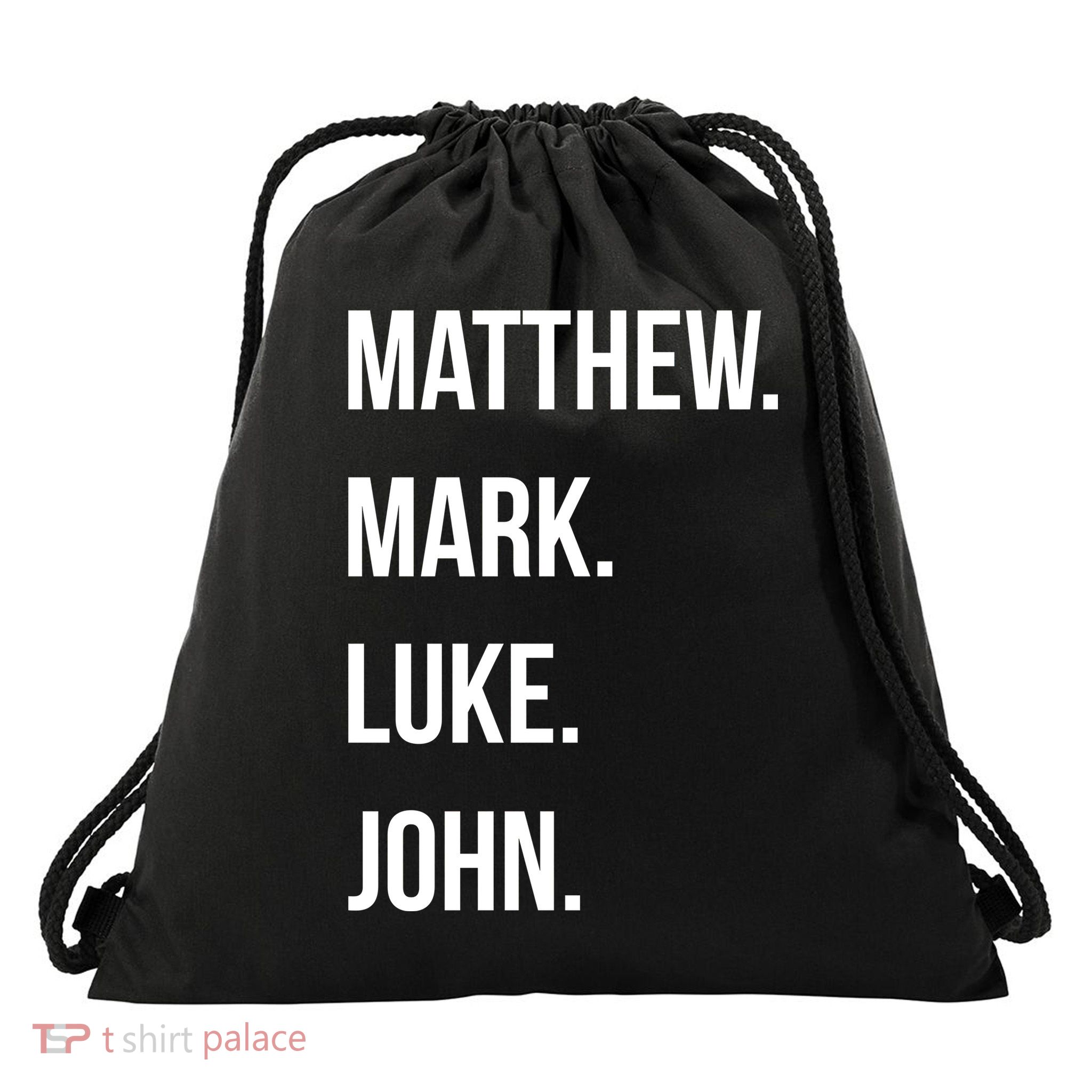Matthew Mark Luke John Jesus Disciples Christian Drawstring Bag