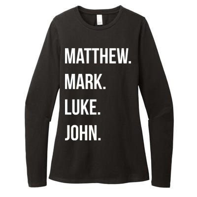 Matthew Mark Luke John Jesus Disciples Christian Womens CVC Long Sleeve Shirt