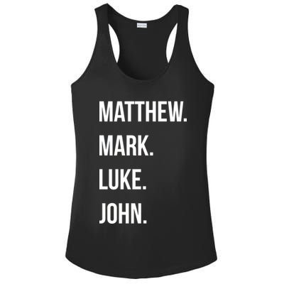 Matthew Mark Luke John Jesus Disciples Christian Ladies PosiCharge Competitor Racerback Tank