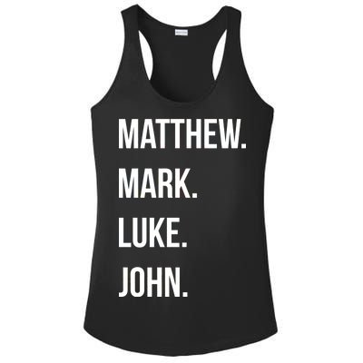 Matthew Mark Luke John Jesus Disciples Christian Ladies PosiCharge Competitor Racerback Tank