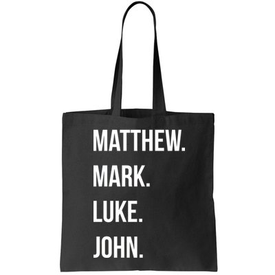 Matthew Mark Luke John Jesus Disciples Christian Bag