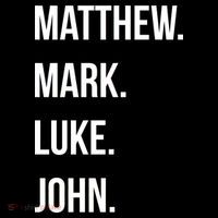 Matthew Mark Luke John Jesus Disciples Christian Youth Performance Sprint T-Shirt