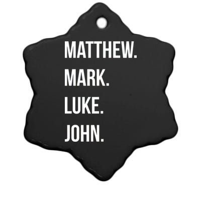 Matthew Mark Luke John Jesus Disciples Christian Ceramic Star Ornament