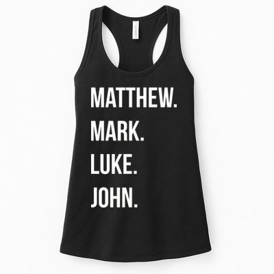 Matthew Mark Luke John Jesus Disciples Christian Womens Tank Top