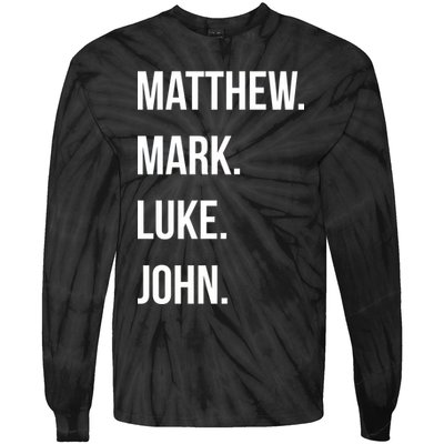 Matthew Mark Luke John Jesus Disciples Christian Tie-Dye Long Sleeve Shirt