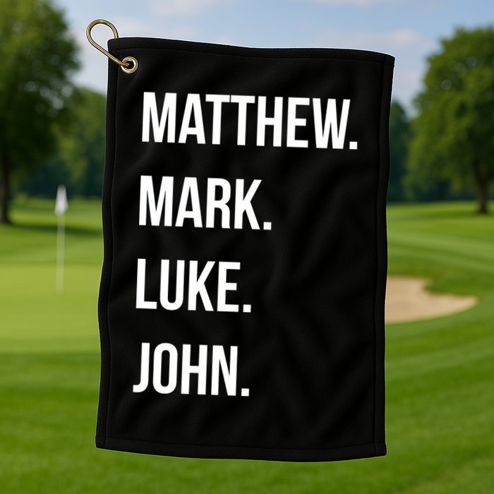 Matthew Mark Luke John Jesus Disciples Christian Golf Towel
