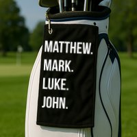 Matthew Mark Luke John Jesus Disciples Christian Golf Towel