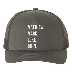 Matthew Mark Luke John Jesus Disciples Christian Yupoong Adult 5-Panel Trucker Hat