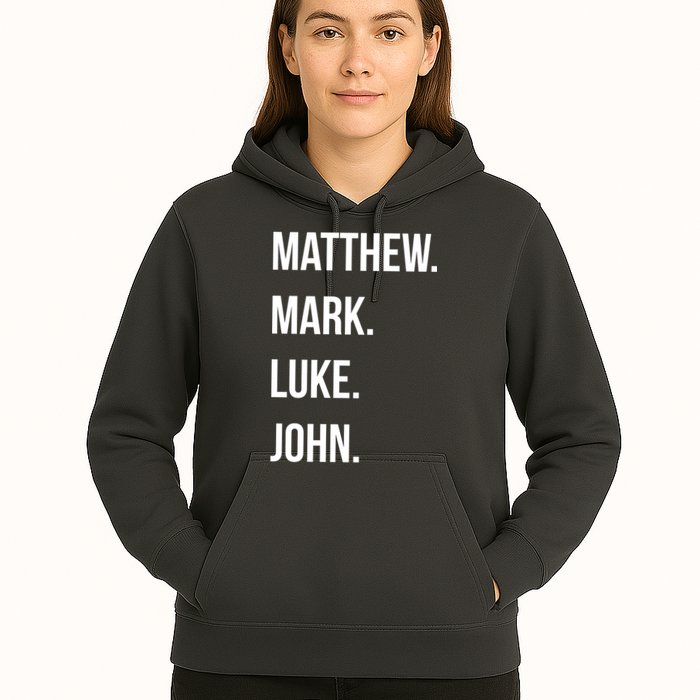 Matthew Mark Luke John Jesus Disciples Christian Hoodie