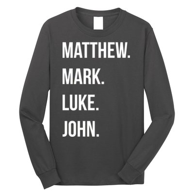 Matthew Mark Luke John Jesus Disciples Christian Long Sleeve Shirt