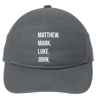 Matthew Mark Luke John Jesus Disciples Christian 7-Panel Snapback Hat