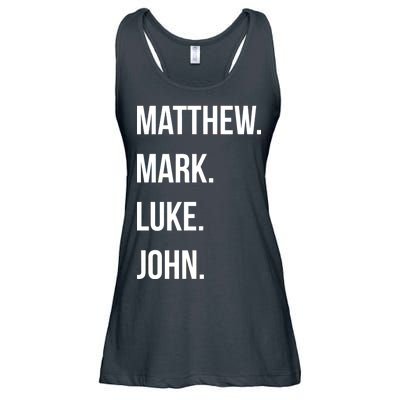 Matthew Mark Luke John Jesus Disciples Christian Ladies Essential Flowy Tank