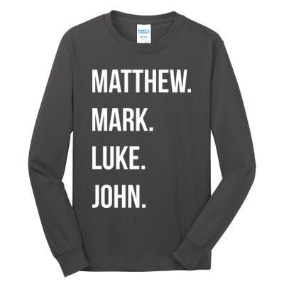 Matthew Mark Luke John Jesus Disciples Christian Tall Long Sleeve T-Shirt