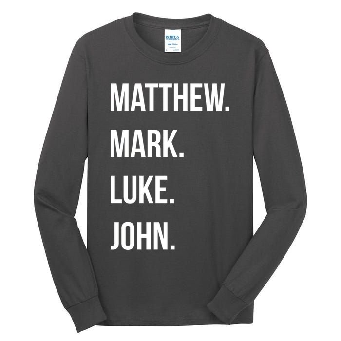 Matthew Mark Luke John Jesus Disciples Christian Tall Long Sleeve T-Shirt
