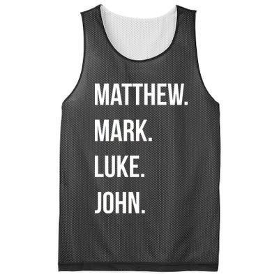 Matthew Mark Luke John Jesus Disciples Christian Mesh Reversible Basketball Jersey Tank