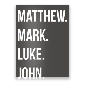 Matthew Mark Luke John Jesus Disciples Christian Poster