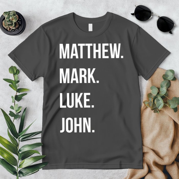 Matthew Mark Luke John Jesus Disciples Christian Premium T-Shirt