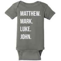 Matthew Mark Luke John Jesus Disciples Christian Baby Bodysuit