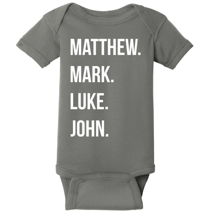 Matthew Mark Luke John Jesus Disciples Christian Baby Bodysuit