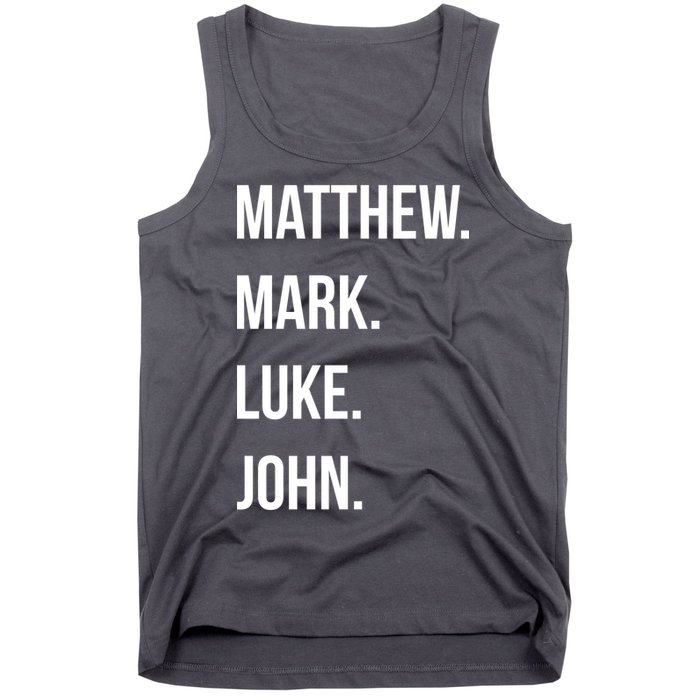 Matthew Mark Luke John Jesus Disciples Christian Tank Top