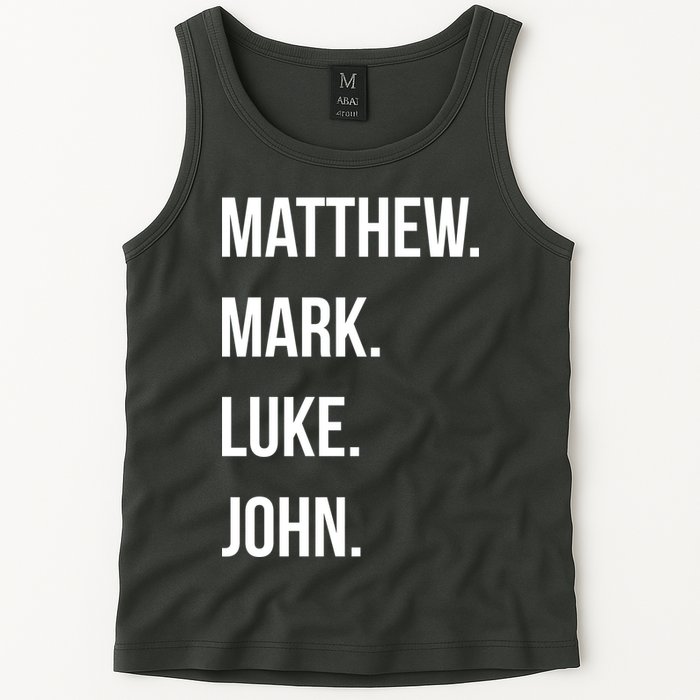 Matthew Mark Luke John Jesus Disciples Christian Tank Top