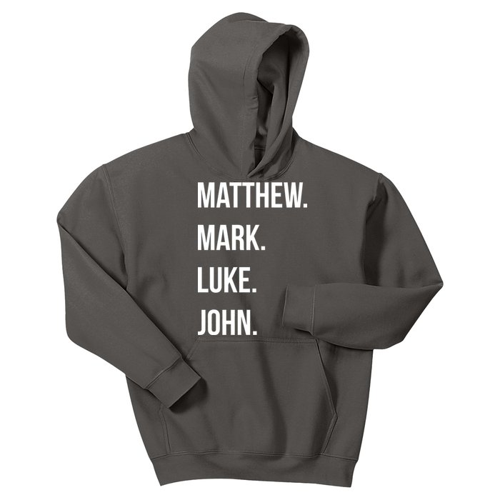 Matthew Mark Luke John Jesus Disciples Christian Kids Hoodie