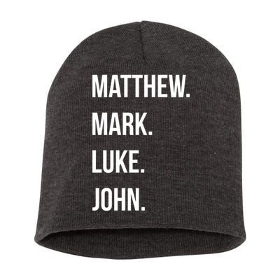Matthew Mark Luke John Jesus Disciples Christian Short Acrylic Beanie
