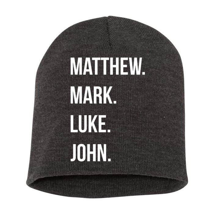 Matthew Mark Luke John Jesus Disciples Christian Short Acrylic Beanie