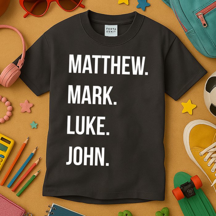 Matthew Mark Luke John Jesus Disciples Christian Kids T-Shirt