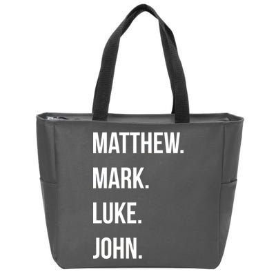 Matthew Mark Luke John Jesus Disciples Christian Zip Tote Bag