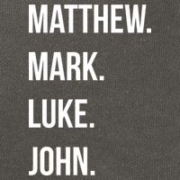 Matthew Mark Luke John Jesus Disciples Christian Cotton Canvas Backpack