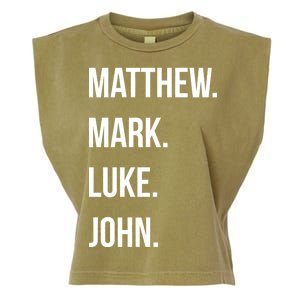 Matthew Mark Luke John Jesus Disciples Christian Garment-Dyed Women's Muscle Tee