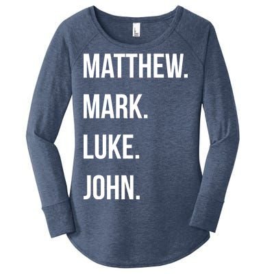 Matthew Mark Luke John Jesus Disciples Christian Women's Perfect Tri Tunic Long Sleeve Shirt