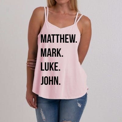 Matthew Mark Luke John Jesus Disciples Christian Women's Strappy Tank