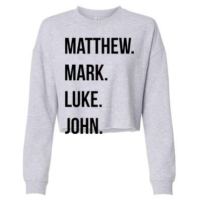 Matthew Mark Luke John Jesus Disciples Christian Cropped Pullover Crew