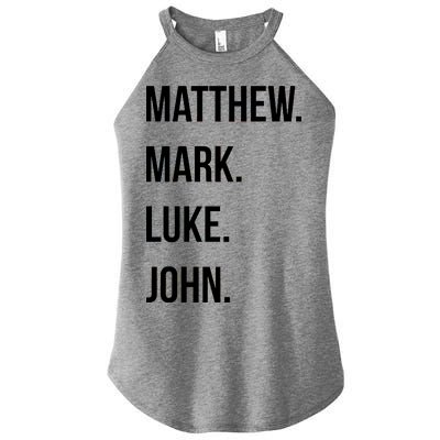 Matthew Mark Luke John Jesus Disciples Christian Women's Perfect Tri Rocker Tank