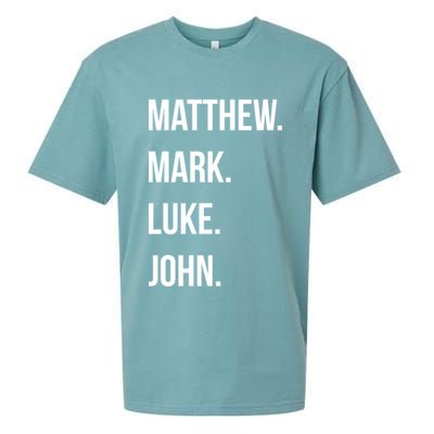 Matthew Mark Luke John Jesus Disciples Christian Sueded Cloud Jersey T-Shirt