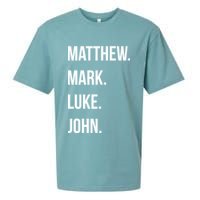 Matthew Mark Luke John Jesus Disciples Christian Sueded Cloud Jersey T-Shirt