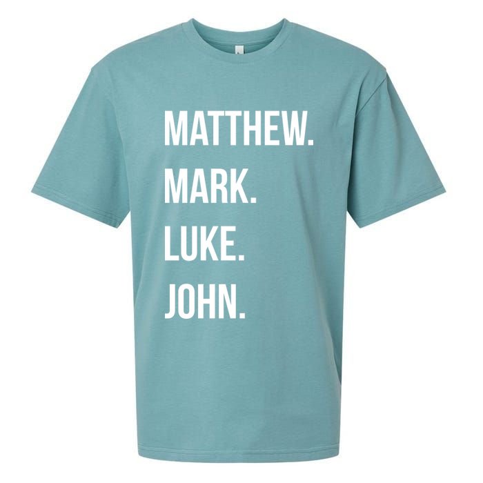 Matthew Mark Luke John Jesus Disciples Christian Sueded Cloud Jersey T-Shirt