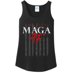 Maga Af Us Flag Patriotic 2024 Ladies Essential Tank