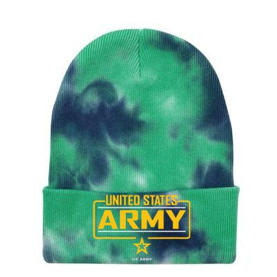 Military Army United States Green Star Tie Dye 12in Knit Beanie