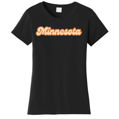 Minnesota America Usa State Retro Women's T-Shirt