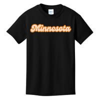 Minnesota America Usa State Retro Kids T-Shirt