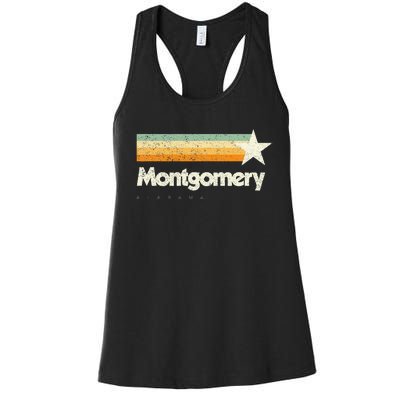 Montgomery Alabama Unique Cool Classic American Aesthetic Women's Racerback Tank