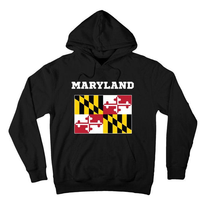 Maryland American Usa Top Travel Flag Gift Hoodie