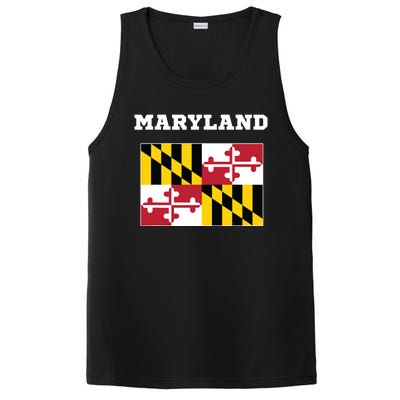 Maryland American Usa Top Travel Flag Gift PosiCharge Competitor Tank