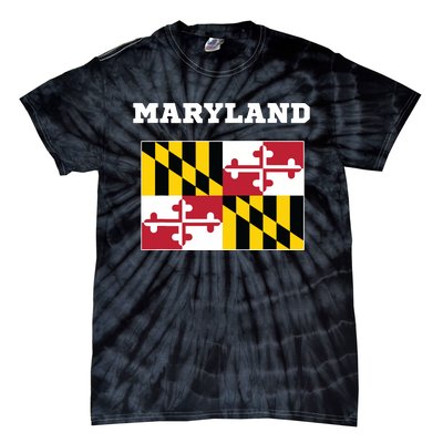 Maryland American Usa Top Travel Flag Gift Tie-Dye T-Shirt