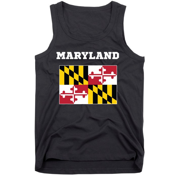 Maryland American Usa Top Travel Flag Gift Tank Top