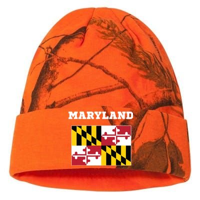 Maryland American Usa Top Travel Flag Gift Kati Licensed 12" Camo Beanie